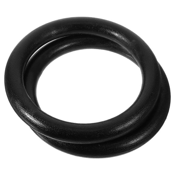 IBASETOY Training Rings Fitness Gym Rings ABS Black 1 Pair