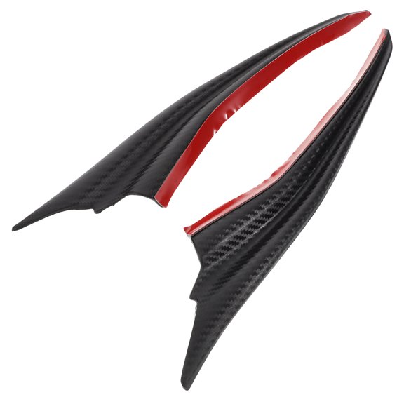 IBASETOY Spoilers for Vehicles Front Diffuser Spoiler Canards Black ABS 1 Pair