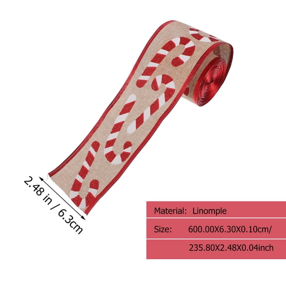 IBASETOY 1 Roll Decorative Ribbon Trim for Holiday Wrapping with Fine Hemp Material