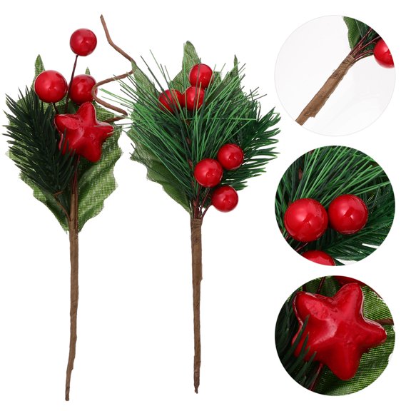 IBASETOY 1 Set 10 Pcs Decorative Simulated Berry Bouquet Plastic for Homeowners Living Room