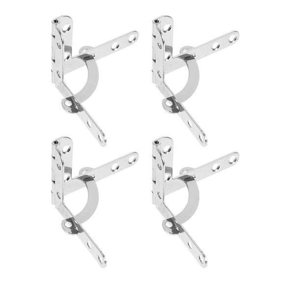 IBASETOY 1Set Long Alloy Jewelry Box Hinge Plated Silver Finish for Stable Support and Convenient Lid Flip Design