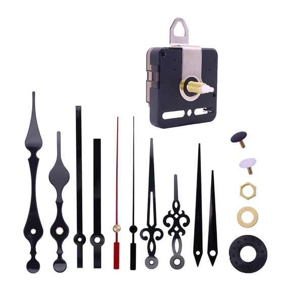 IBASETOY 1Set Wear Resistant Household Clock Kit with Silent Movement and Assorted Color Parts