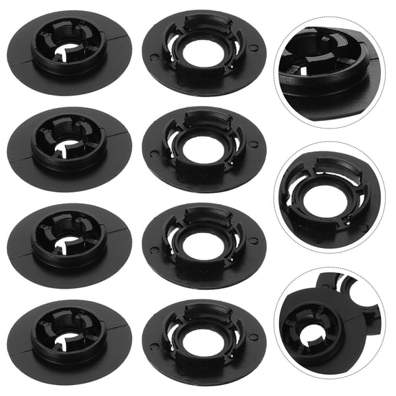 IBASETOY 4Pcs Car Floor Mat Retainer Clips Plastic Holder for Secure Non Slip Fit Black