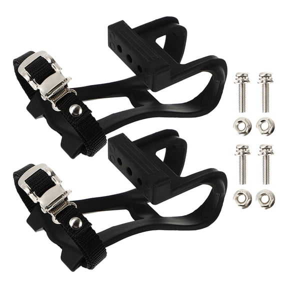 IBASETOY 1 Set Indoor Cycling Foot Restraint Toe Clips Pedal Gym Equipment Accessories