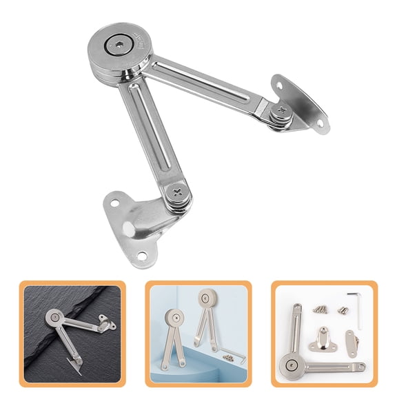 IBASETOY 1Set Adjustable Cabinet Lift Hinge Metal Rod for Outdoor Doors Easy Install