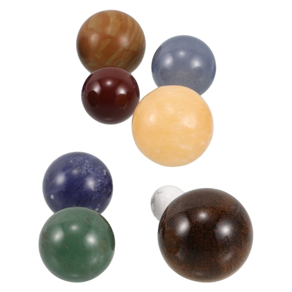 IBASETOY 1 Set Natural Stone Solar System Planet Model For Solar System Decor With Assorted Color For Students