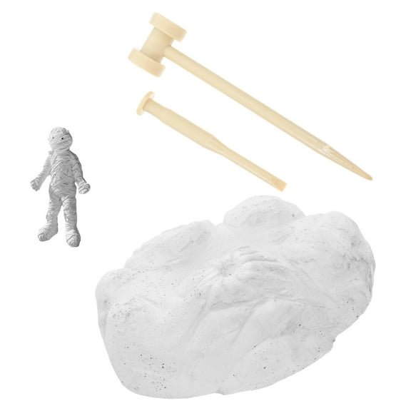 IBASETOY 1 Set Resin Mummy Figurine Ancient Egyptian Figurines for Home Decor White Decorative Miniature Sculpture