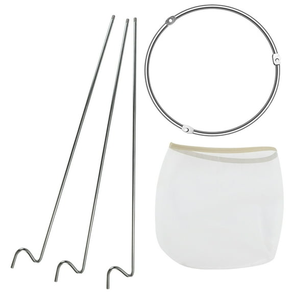 IBASETOY 1Set Jam Straining Set with Mesh Filter Bag and Stand for Home Juice and Wine Straining