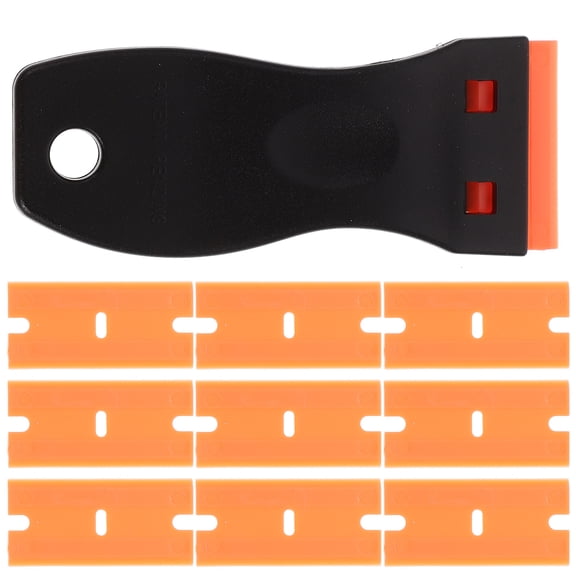 IBASETOY 1Set Plastic Scraper Tool with Assorted Blades for Adhesive Glue Gasket and Label Removal