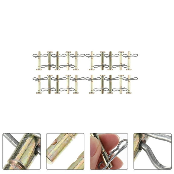 IBASETOY Shear and Cotter Pins Golden Metal Replacement Kit for Snow Blower 1Set