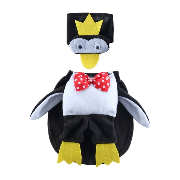 IBASETOY 1Set Lightweight Pet Penguin Cloak Dog Cape Suit for Comfortable Daily Wear and Party