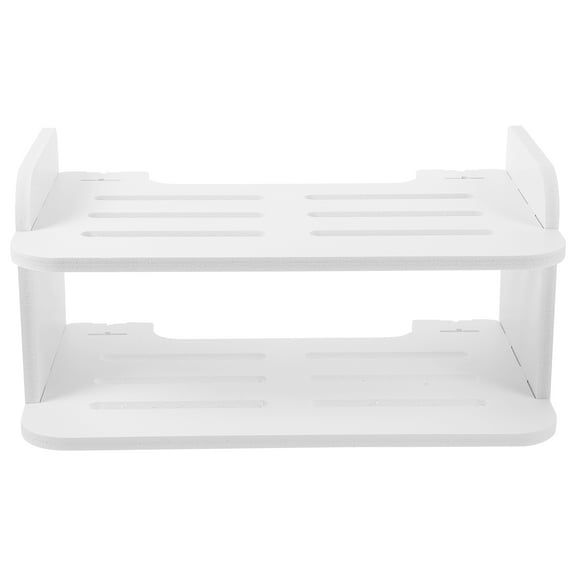 IBASETOY 1 Set of Wall Mount Shelfs White Wood for Router and Small Items in Wall Decoration