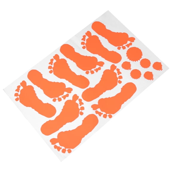 IBASETOY Glow in The Dark PVC Wall Decal Red Handprint Decoration