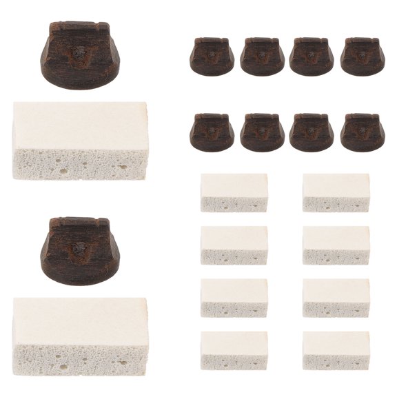 IBASETOY 10 Set of Erhu Practice Bridge Wooden Assorted Color Replacement Erhu Bridge for Musicians