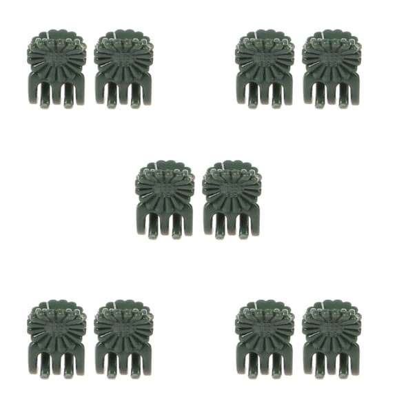 IBASETOY 100Pcs Ladybug Shaped Clips Green Gardening Fixed Clips for Orchids and Flower Vines