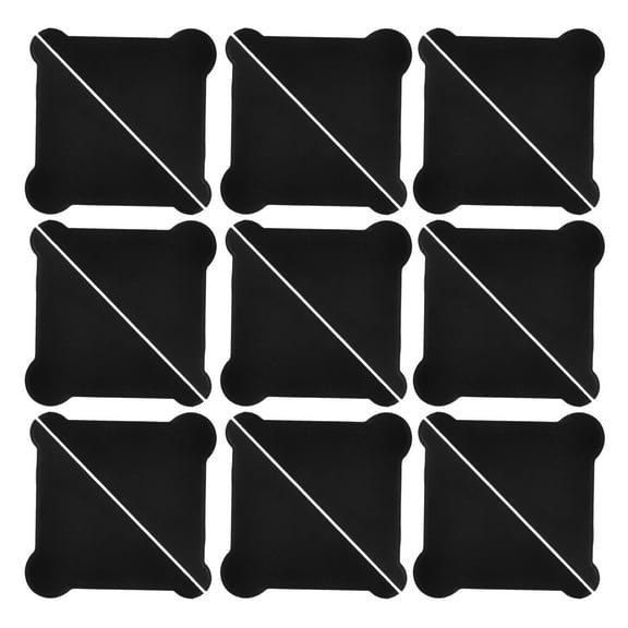 IBASETOY 100Pcs Corner Guard Black Pp Triangle for Tempered Glass Corner Protection Transportation Safety