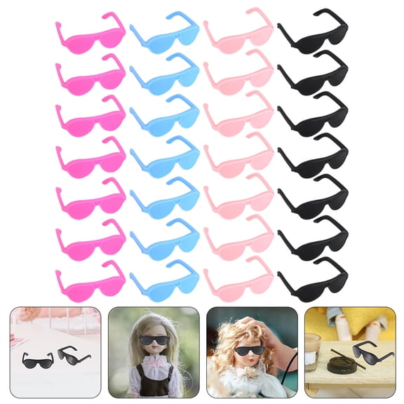 IBASETOY 100Pack Glass Mini Accessories Plastic Assorted Color Entertainment Oval Fashionable and Trendy