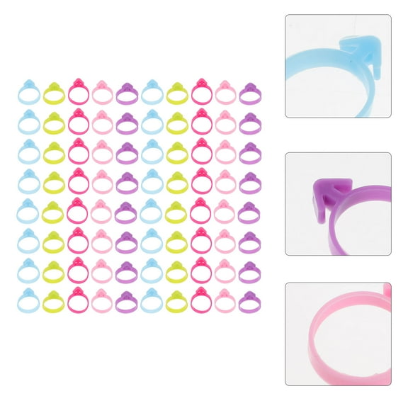 IBASETOY 100Pcs Reusable Assorted Color Piping Bag Clips for Sealing Pastry and Icing Bags Baking Supplies