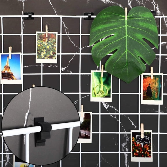 IBASETOY 100Pcs Self Adhesive Cable Clips Black Cable Management Organization for Home Computer Desktop