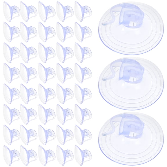 IBASETOY 100Set Automotive Windshield Suction Cups Transparent PVC Holder for General Users