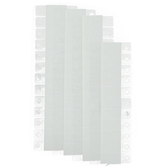IBASETOY 100pcs Clear Sticky Hooks PVC Household Use Displaying Light Commodities