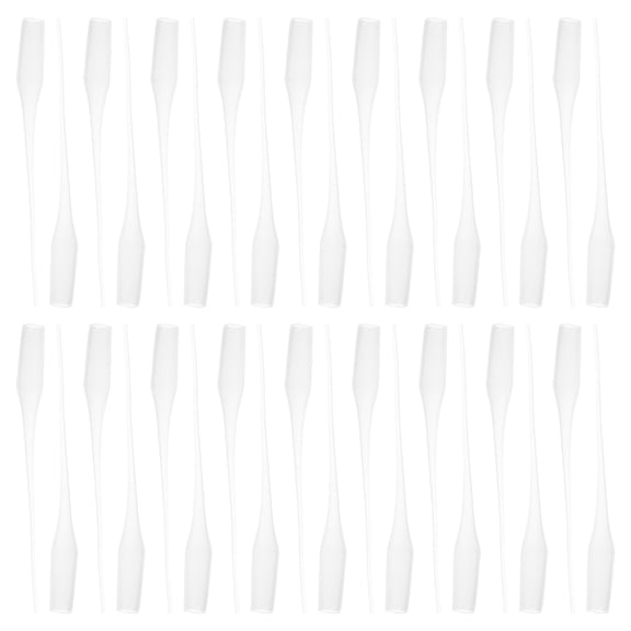 IBASETOY 100pcs Precision Tips for Glue Glue Nozzle Extender Transparent Plastic for Quick Drying Crafting Projects