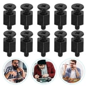 IBASETOY 10Pcs M2 SSD Mounting Screw Kit Black Metal Rust Resistant Computer Part
