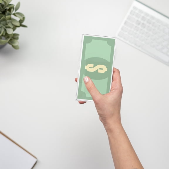 IBASETOY 10pcs Currency Holders Protectors for Collectors and Dust Cases for Storing and Displaying Banknotes