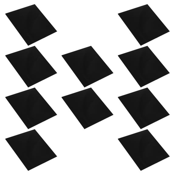 IBASETOY 10Pcs Black Acrylic Board Painting Board for Home Decoration and Handcraft Material