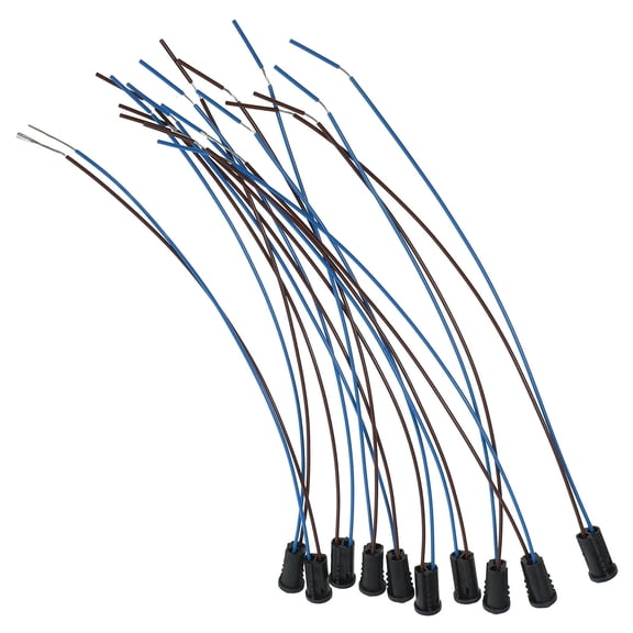 IBASETOY 10Pcs G4 Lamp Base Plastic Socket with Stable Wire for Low Voltage Lighting