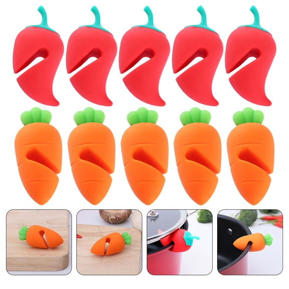 IBASETOY 10 Assorted Color Silicone Boil Over Spill Stoppers for Home Use Easy to Store and