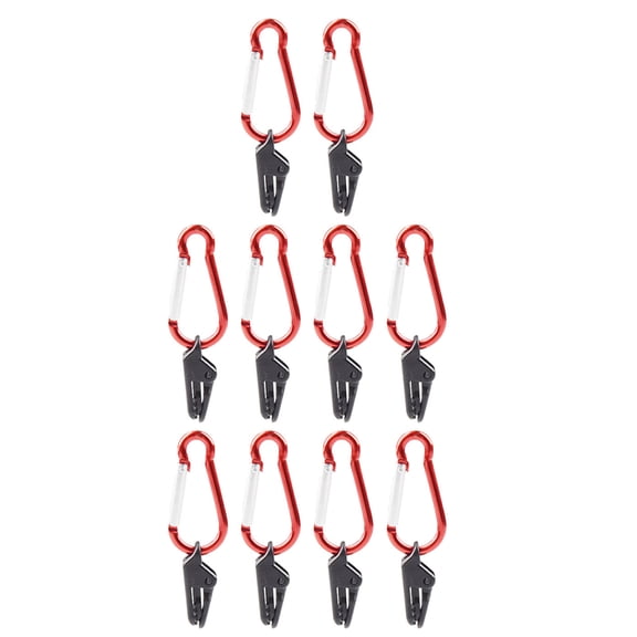 IBASETOY 10Pcs Portable Tent Clamps with Lock Grip for Outdoor Camping Tarp and Canopy Hold