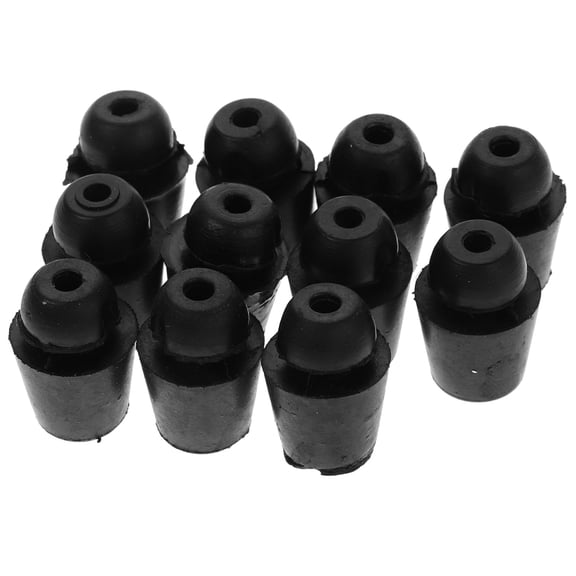 IBASETOY 10pcs Car Door Shock Absorber Cushion Black Rubber Pads Vibration Reduction