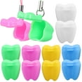 thumbnail image 1 of IBASETOY 12Pcs Deciduous Tooth Box Plastic Assorted Color Simple Tooth Keepsake Container, 1 of 5