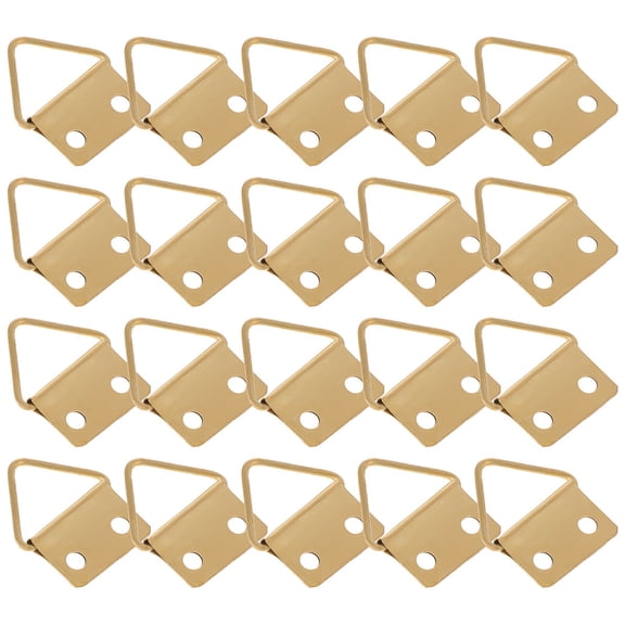 IBASETOY 150PCS Picture Frame Fasteners Triangle Hangers Metal Assorted Color Gallery Display