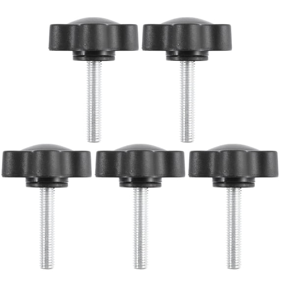 IBASETOY 15Pcs Head Clamping Knob Black PP Clamping Knobs for Mechanical Equipment Assembly