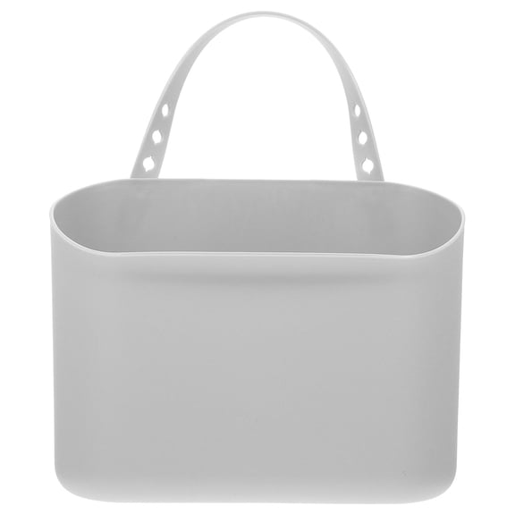 IBASETOY 1Pc Car Storage Box Hanging Style Grey Trash Can Multipurpose Rubbish Container for Vehicle