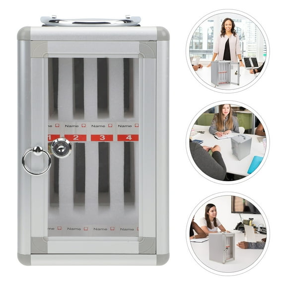 IBASETOY 1Pack Cell Phone Metal Storage Locker for General Users 11.8x7.9x6.5in