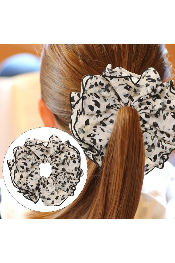 1Pack Cotton Scrunchies Shiny Design Hair Accessory Holder For Women Everyday Use
