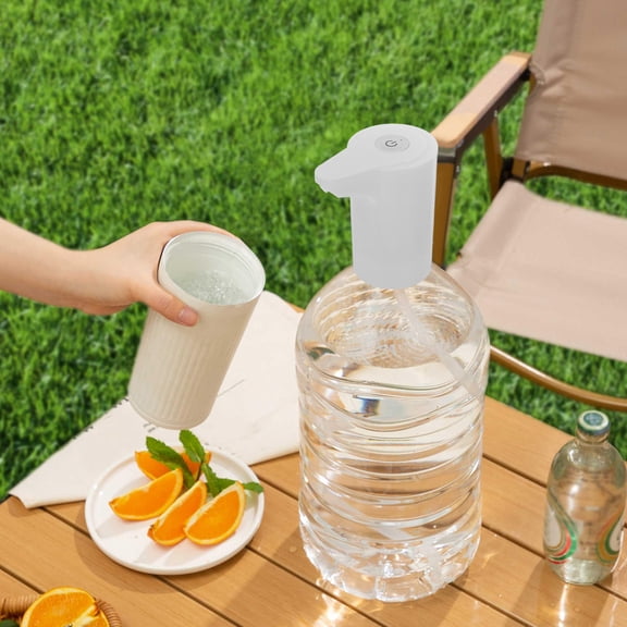 IBASETOY 1Pack Electric Drinking Water Pump ABS White Simple Design for Household Appliance