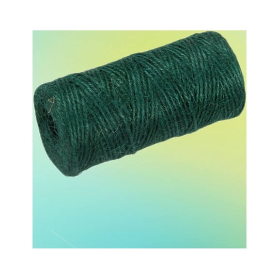 IBASETOY 1Pack Hemp Rope Decorative Twine Dark Green Bouquet Wrapping Parties