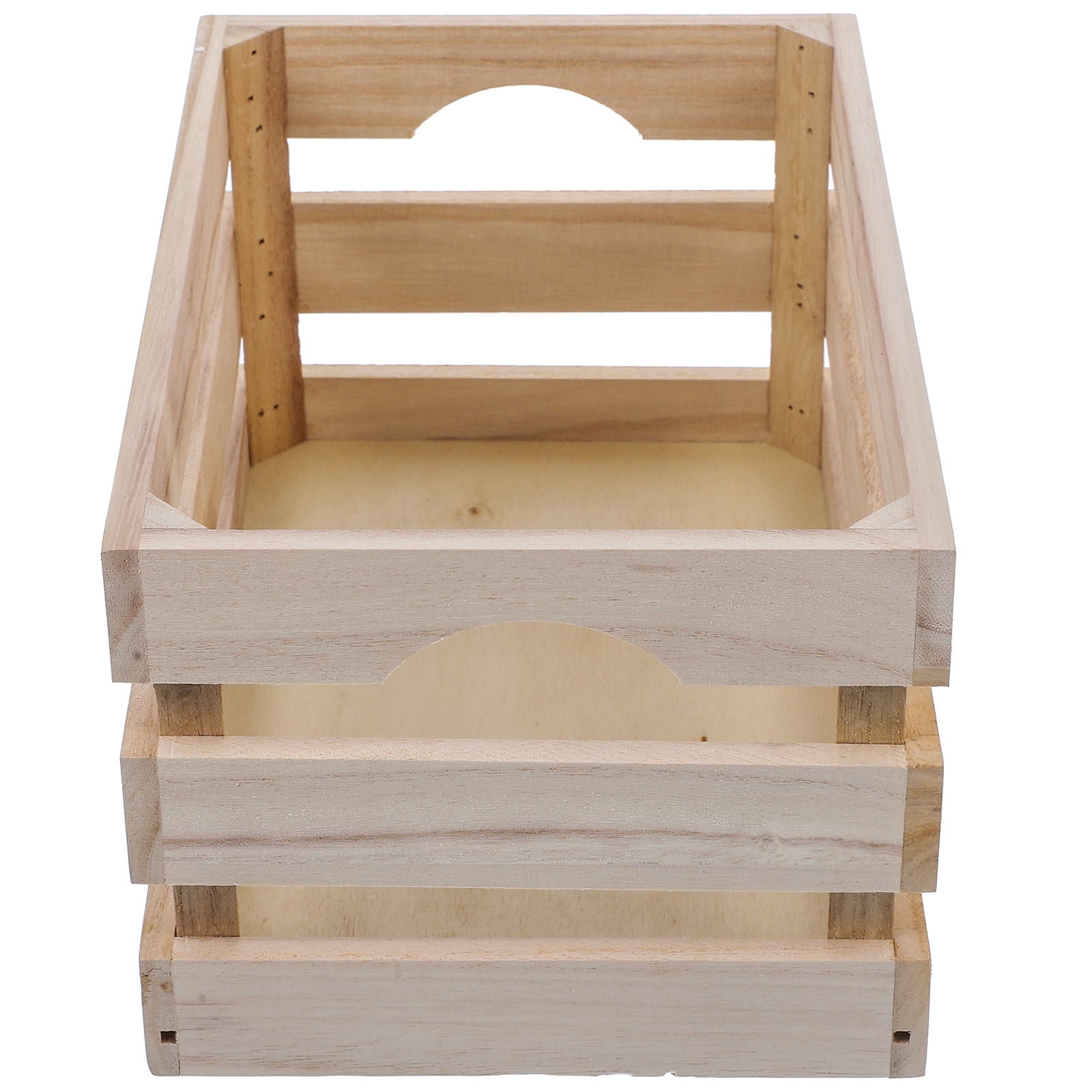 IBASETOY Desk Organisation Desktop Storage Box Bamboo for Cafe Shop 1Pcs