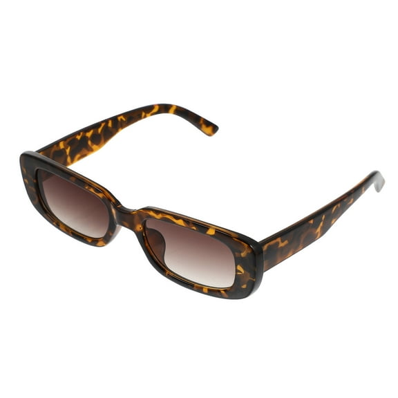 IBASETOY 1Pack Leopard Print Sunglasses Square Frame PC UV Protection for Travel