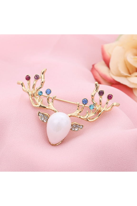 1Pack Vintage Style Brooches Dress Pin Decorative Alloy Multi Color for Women Daily Wear