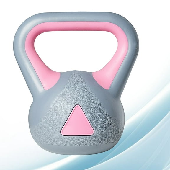 IBASETOY 1Pc Kettlebell Weight Plastic Non-slip Grip for Strength Training and Increase