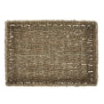 thumbnail image 1 of IBASETOY 1Pc Organizing Storage Basket Rectangular Woven with Elegant Design Brown, 1 of 5