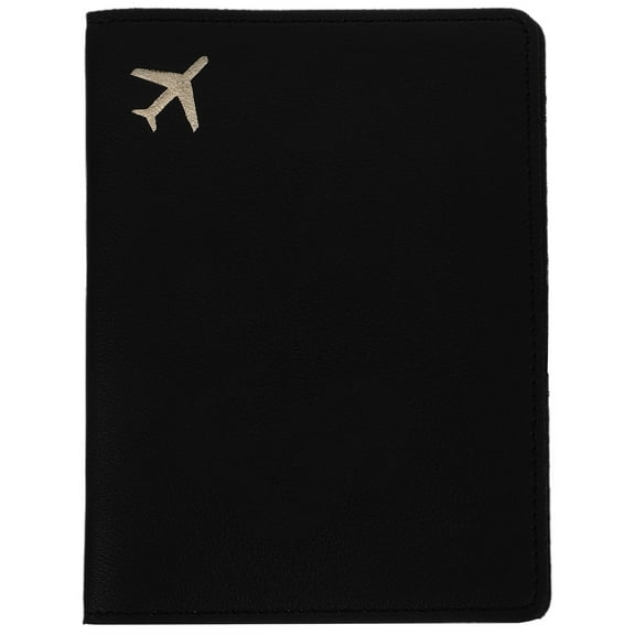 IBASETOY Durable Black Passport Cover with Card Holder for Travel Protection