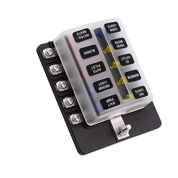 IBASETOY 1Pcs Car Fuse Puller Tools Compact Rectangular Fuse Box for Vehicle Owners