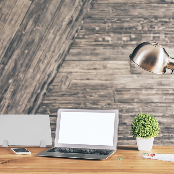 IBASETOY 1Pc Office Desktop Baffle White Acrylic Partition Board Practical Dividing Board for Workplace Privacy