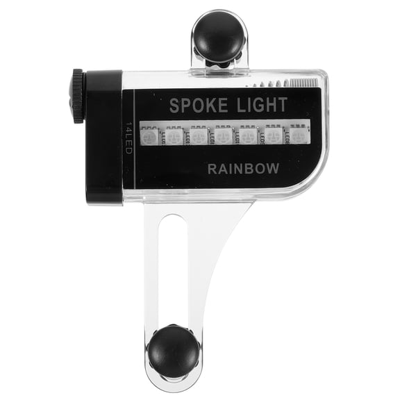 IBASETOY 1Pcs Flash Wheel Light Bike Light Decoration Plastic Circular Black Waterproof Design